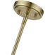 Rubix 5 Light 26 inch Antique Brass Chandelier Ceiling Light