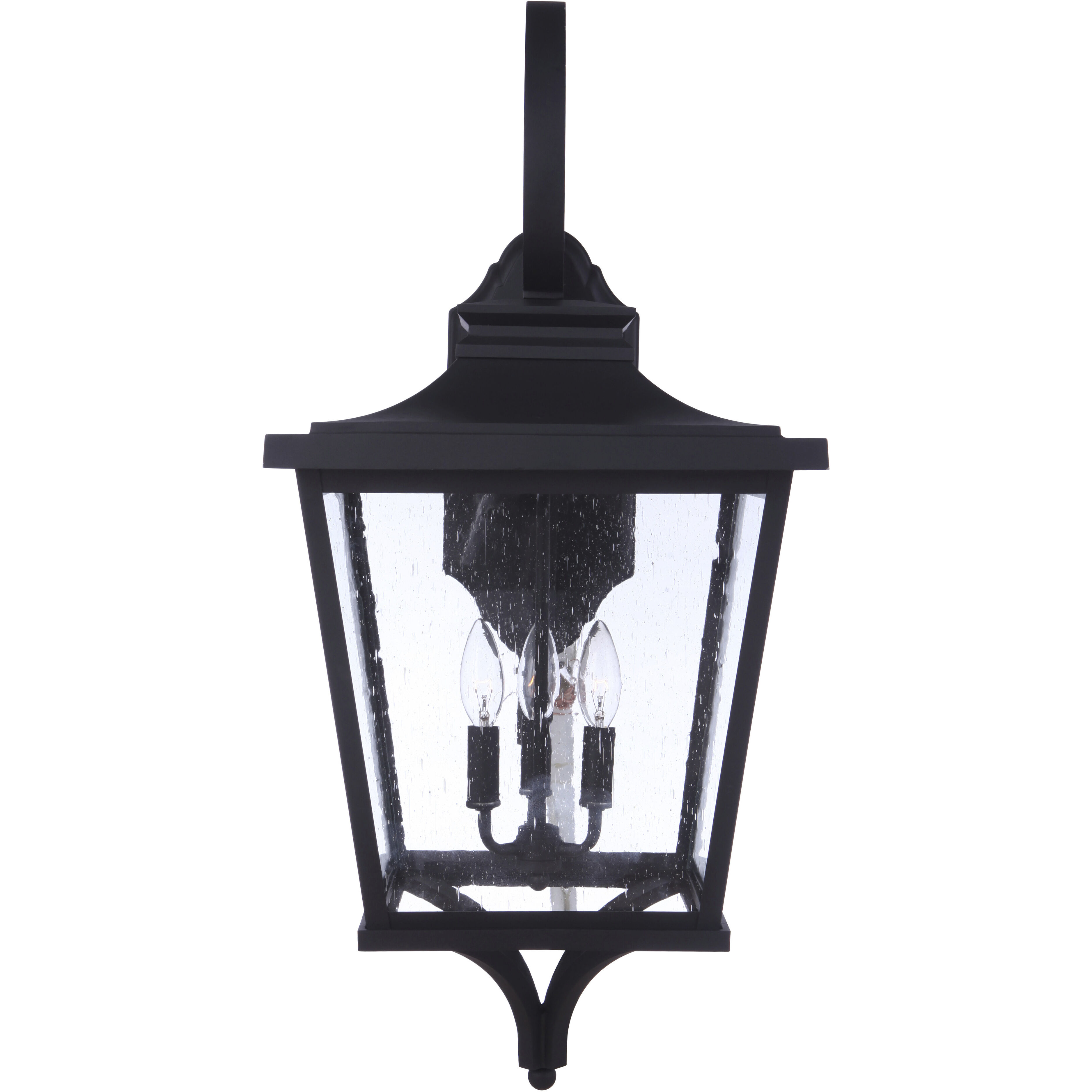 Tillman 3 Light 30.5 inch Textured Black Outdoor Wall Lantern