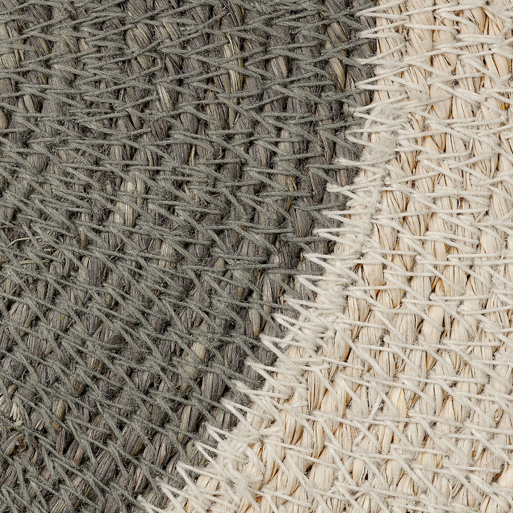 Sundial Natural Seagrass with Teal Accent Wall Art