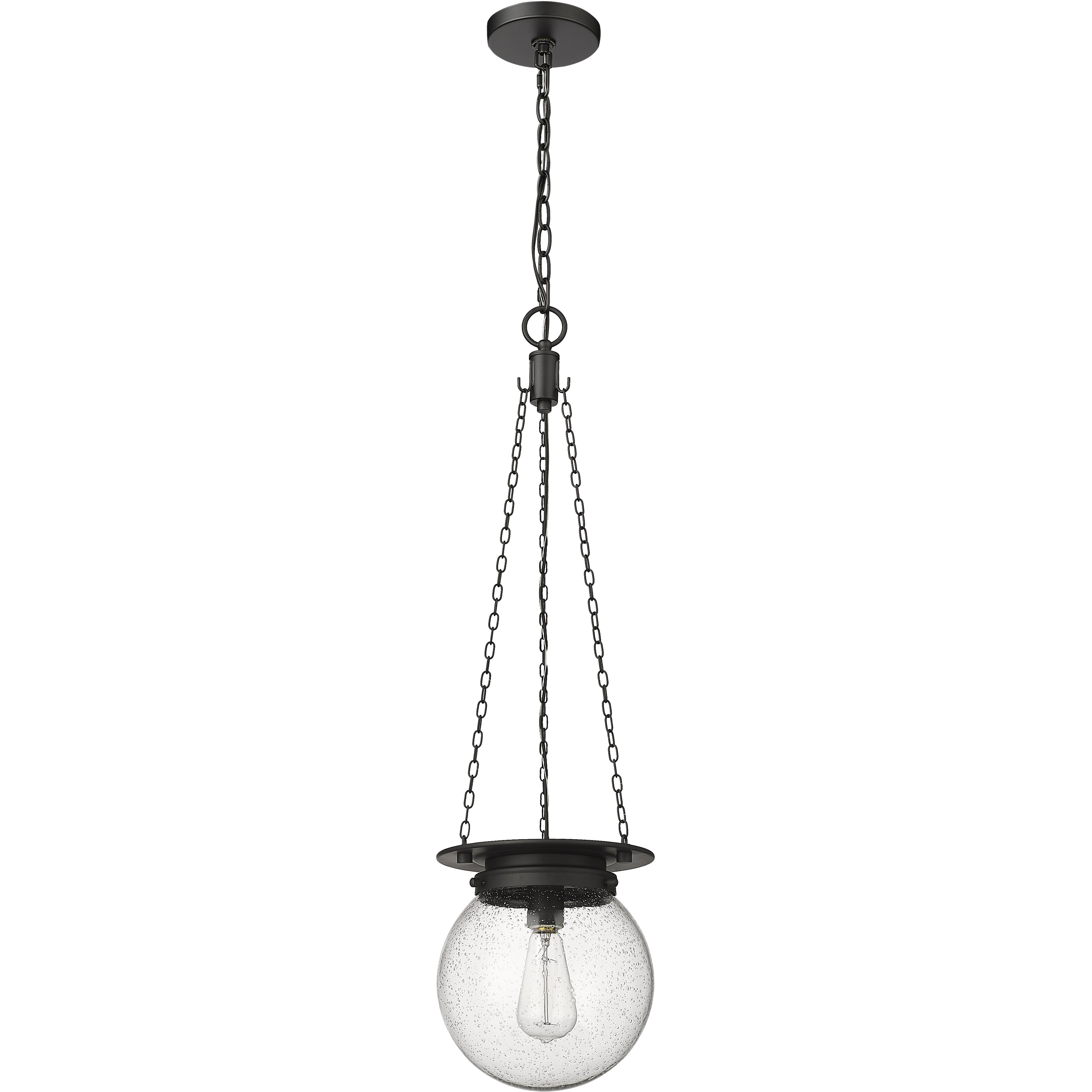 Calhoun 1 Light 9 inch Matte black Pendant Ceiling Light