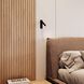 Haim LED 1.5 inch Textured Black ADA Wall Sconce Wall Light, Plug-In
