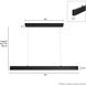 Canoga Linear Chandelier Ceiling Light, Large