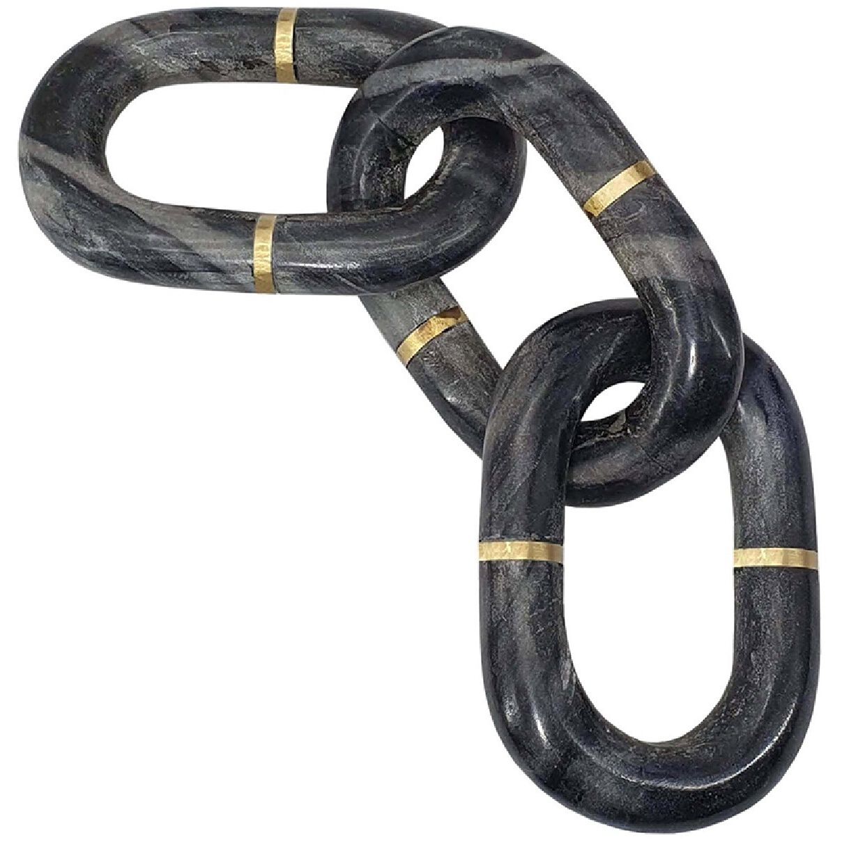 Anita Gray/Brass Marble Chain