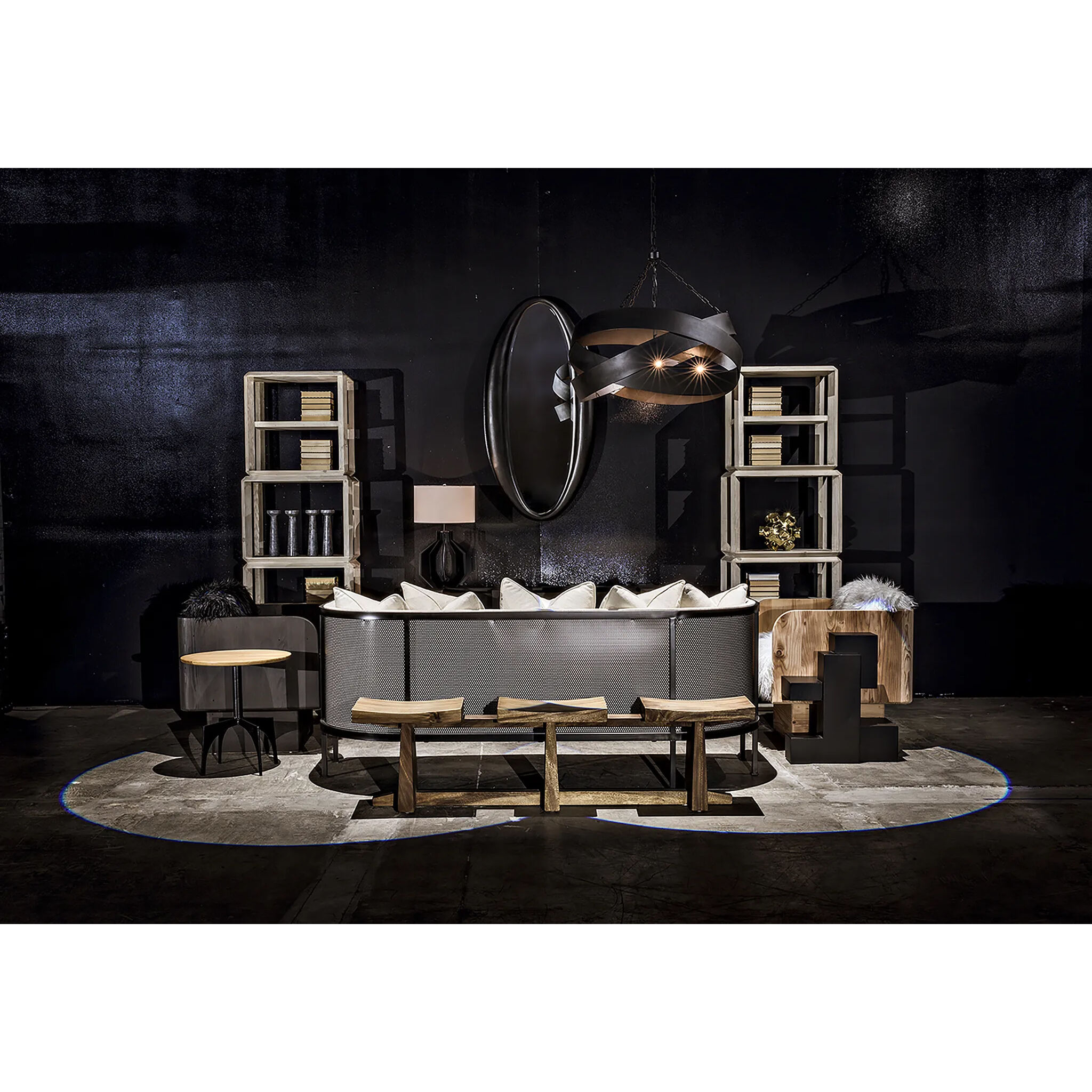 Woolsey 60 X 30 inch Charcoal Black Mirror