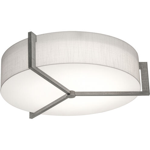 Apex 3 Light 17 inch Weathered Grey Flush Mount Ceiling Light