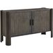 Drury Dark Gray Ceruse and Gunmetal Gray 2 Door Cabinet