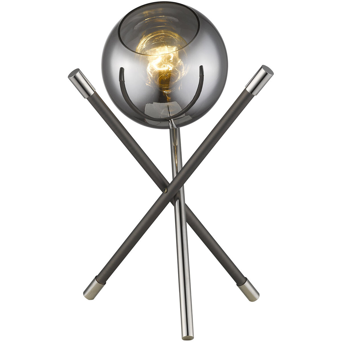Trend Home 18 inch 100.00 watt Polished Nickel Table Lamp Portable Light