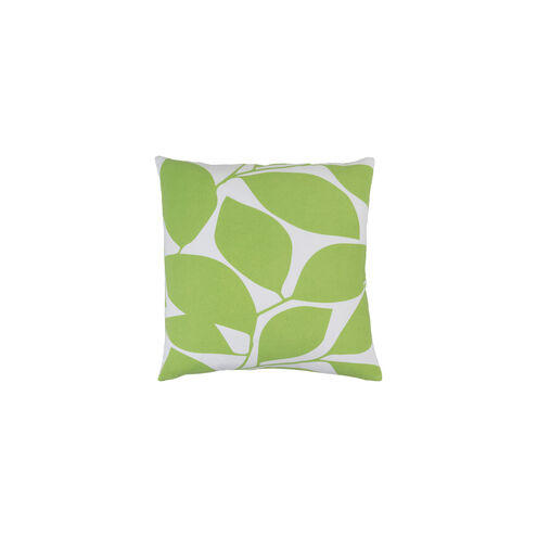 Somerset 20 X 20 inch Lime and Ivory Throw Pillow