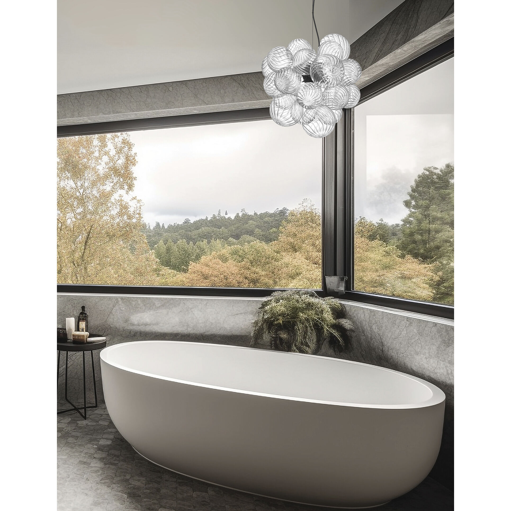 Charlize 6 Light 20 inch Matte Black Single Drop Pendant Ceiling Light