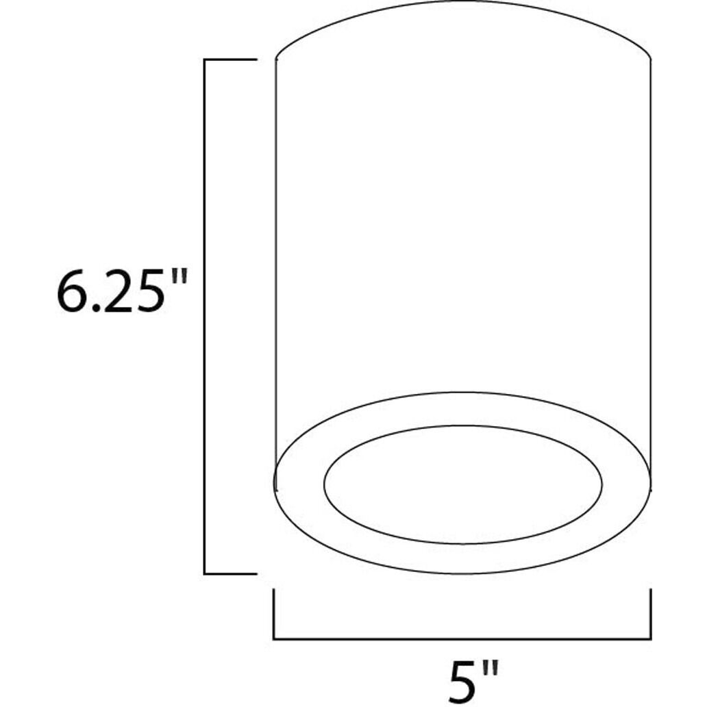 Lightray LED LED 5 inch White Outdoor Flush Mount