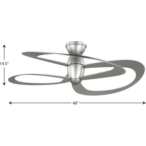 Willacy 48 inch Painted Nickel Ceiling Fan