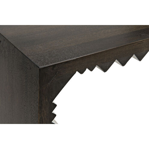 Nelson 60 X 14 inch Ebony Walnut and White Console in Ebony with White