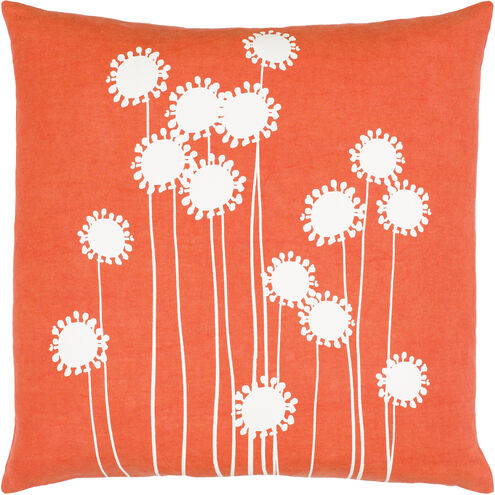 Lachen 18 inch Burnt Orange Pillow Kit in 18 x 18, Square