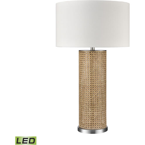 Addison 35 inch 9.00 watt Natural with Brushed Nickel Table Lamp Portable Light