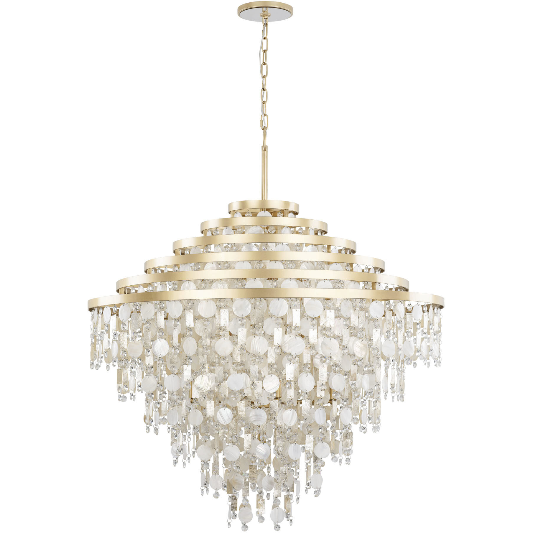 Kalani 16 Light 41 inch French Gold Chandelier Ceiling Light, Smithsonian Collaboration