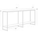 Eiffel 80 X 14 inch Antique Brass Console Table