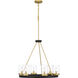 Greeley 6 Light 26 inch Matte Black Chandelier Ceiling Light