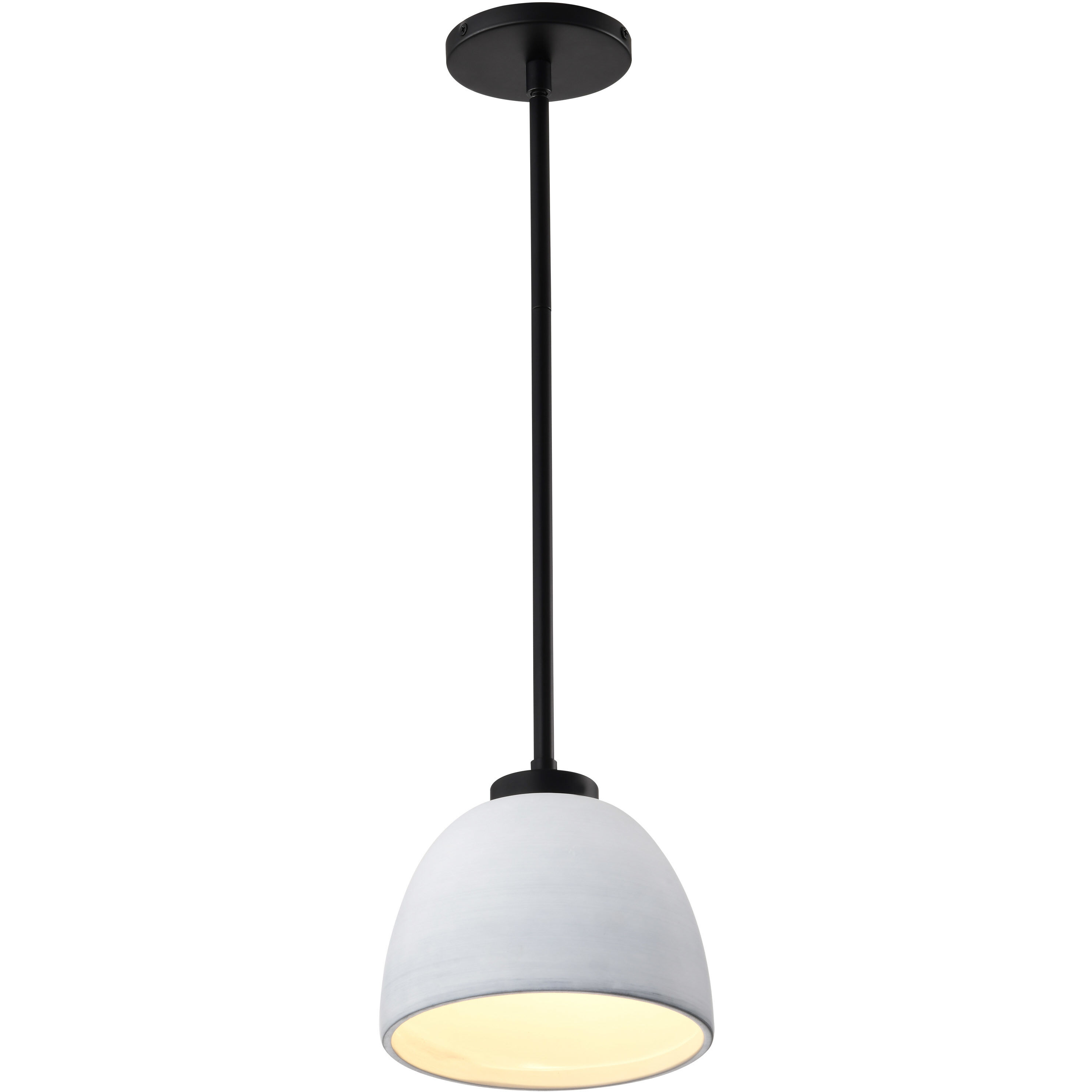 Collins 7.5 inch Matte Black Pendant Ceiling Light
