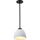Collins 7.5 inch Matte Black Pendant Ceiling Light