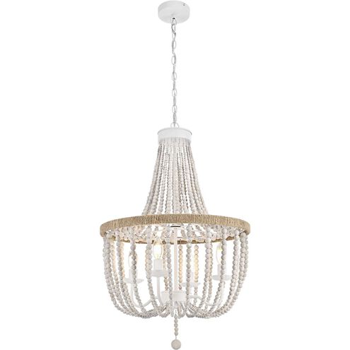 Jolie 4 Light 20 inch Antique White Pendant Ceiling Light