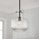 Nyla 1 Light 11 inch Matte Black Pendant Ceiling Light