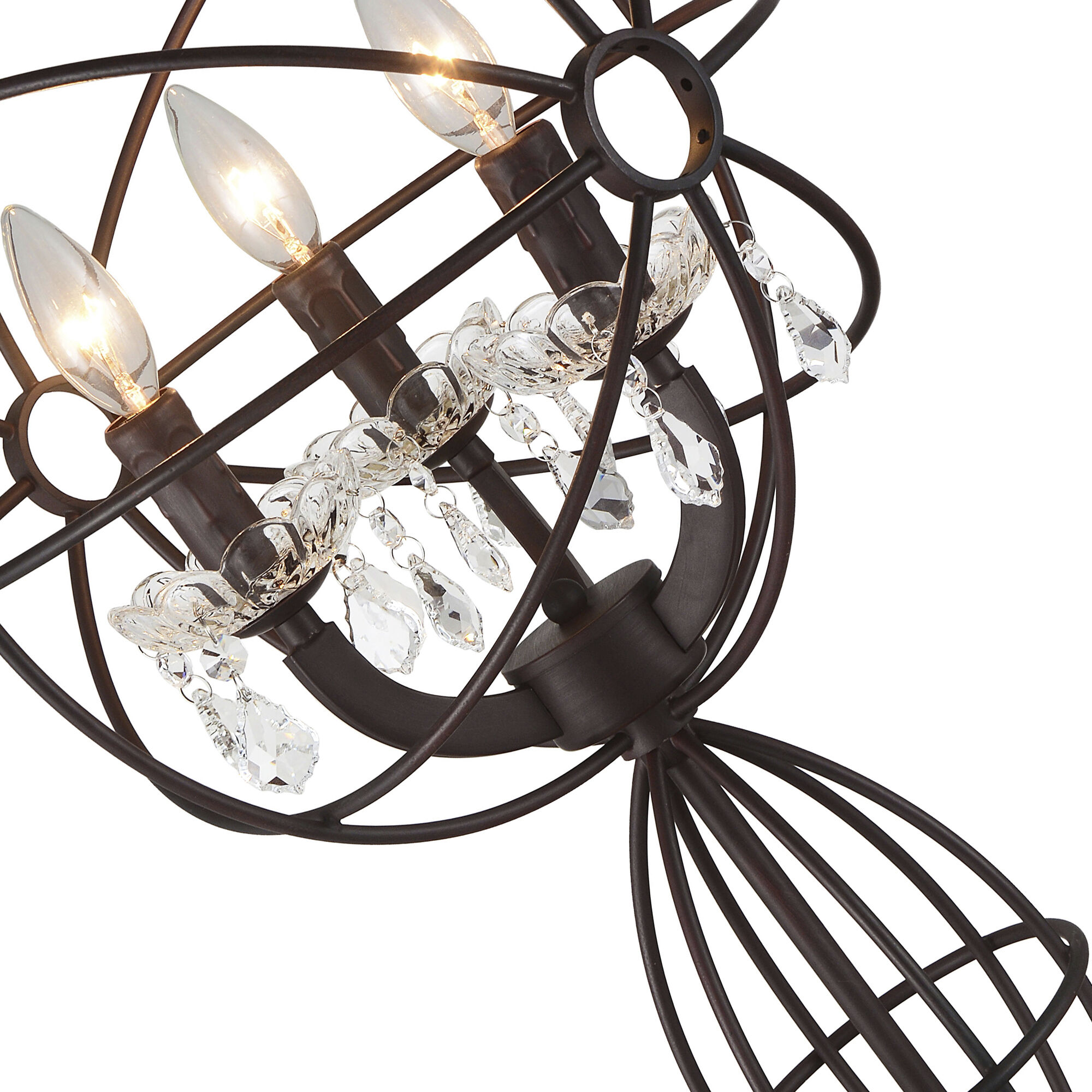 Campechia 65 inch 60.00 watt Brown Floor Lamp Portable Light