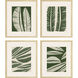 Tropical Flourish Green and Beige Framed Art
