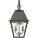 Wentworth 2 Light 9 inch Charcoal Outdoor Medium Wall Lantern Wall Light, Medium