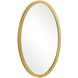 Elstree 42 X 27 inch Antique Brass Mirror