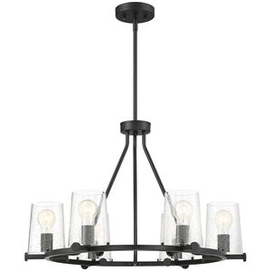 Matteson 6 Light 28 inch Matte Black Chandelier Ceiling Light