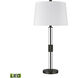 Roseden Court 33 inch 9.00 watt Clear with Black Table Lamp Portable Light