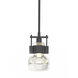 Cuff 1 Light 7.5 inch Black Mini Pendant Ceiling Light, Large
