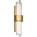 Luzerne LED 18 inch Aged Brass Bath Vanity & Wall Light in 18in.