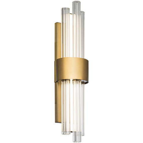 Luzerne LED 18 inch Aged Brass Bath Vanity & Wall Light in 18in.