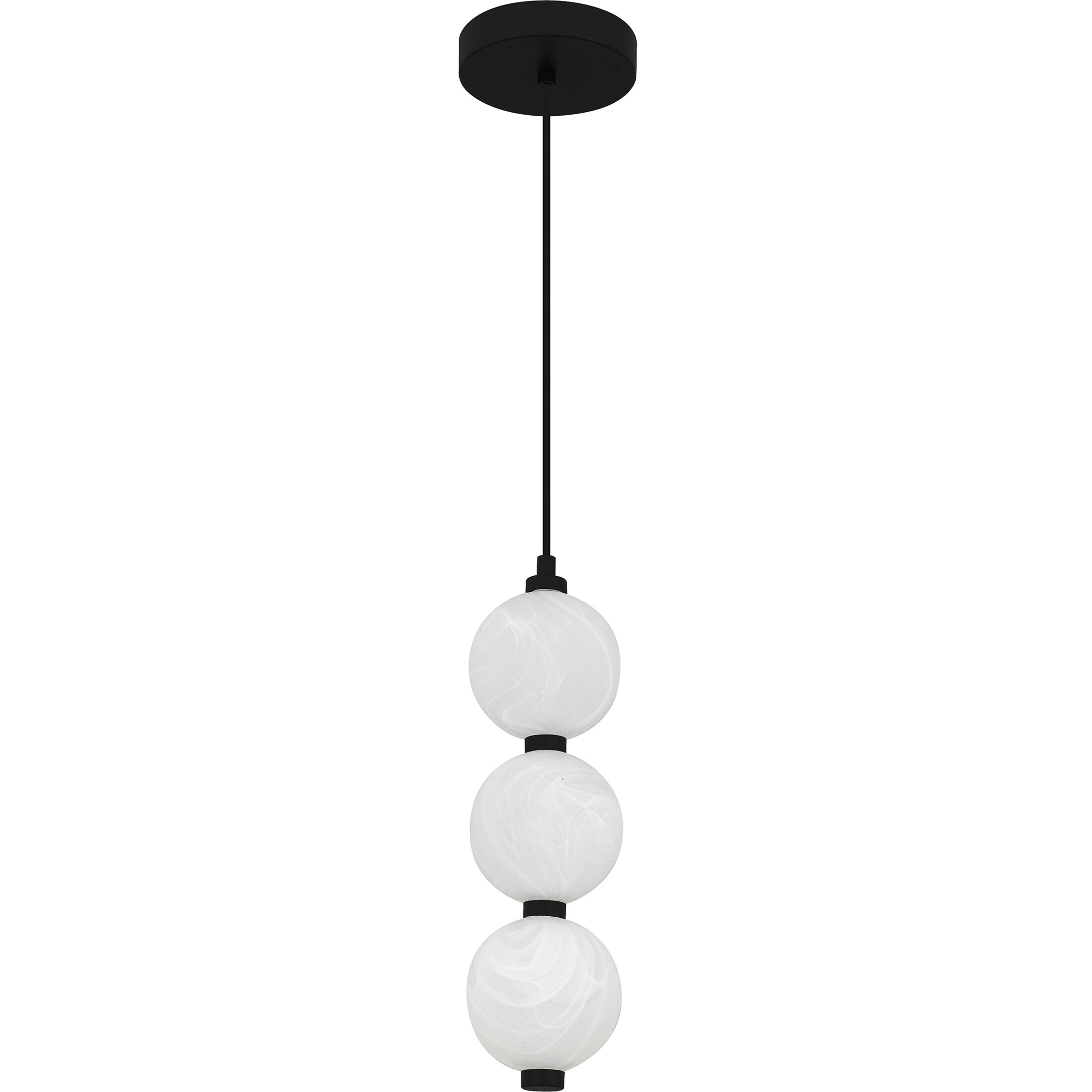 Clarendon LED 5.25 inch Matte Black Mini Pendant Ceiling Light, Small