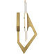 Down the Wrong Path 2 Light 47 inch Brass Kisser Linear Pendant Ceiling Light