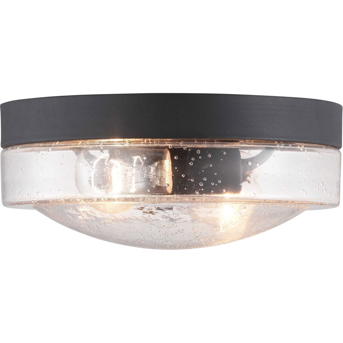 Weldon 2 Light 11 inch Textured Black Outdoor Flush Mount