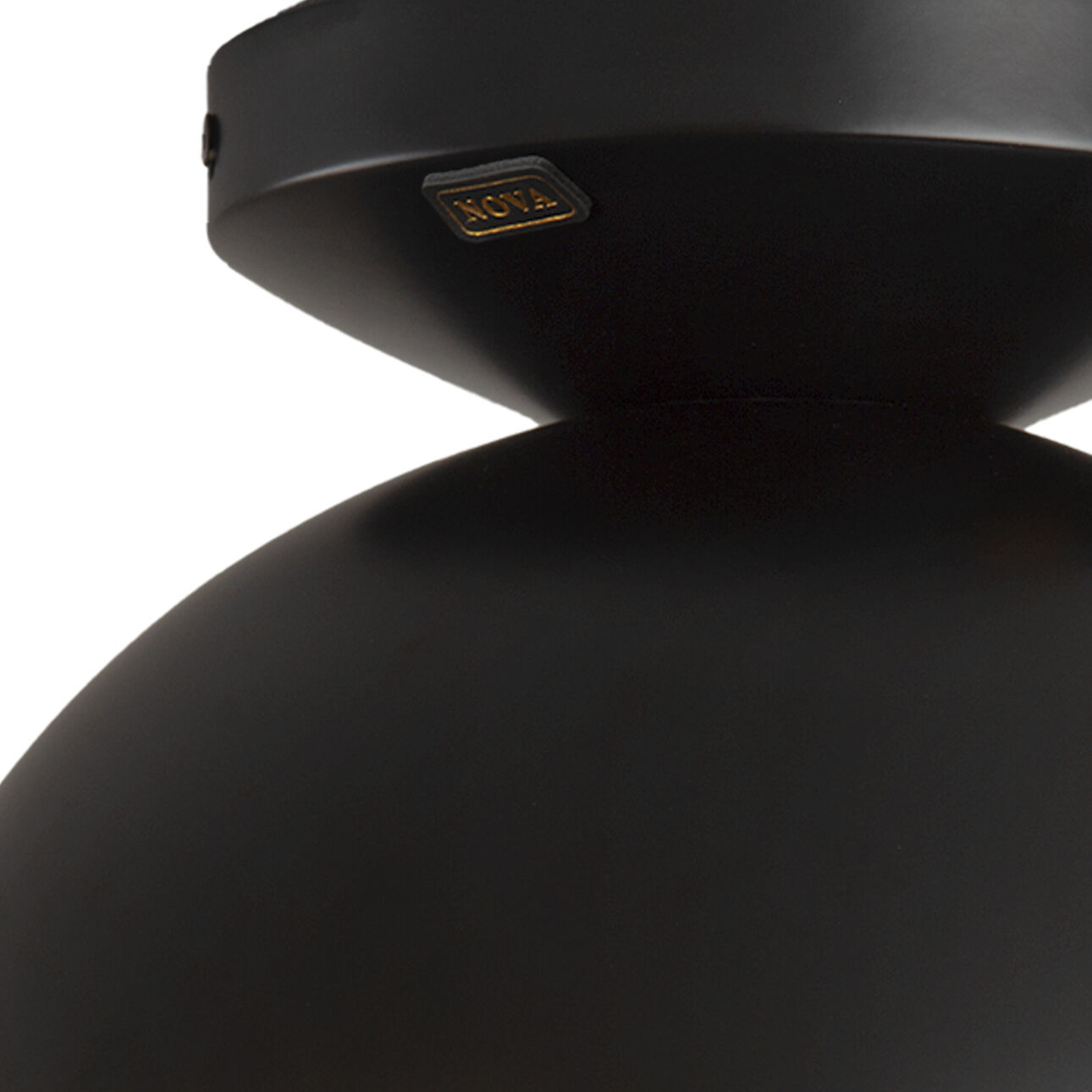 Luna Bella LED 10 inch Matte Black and Weathered Brass Flush Mount Ceiling Light