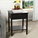 Colleen 24 X 19 inch Black and Gold Accent Table
