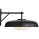 Richard June Liora 1 Light 12.5 inch Textured Black Outdoor Wall Light