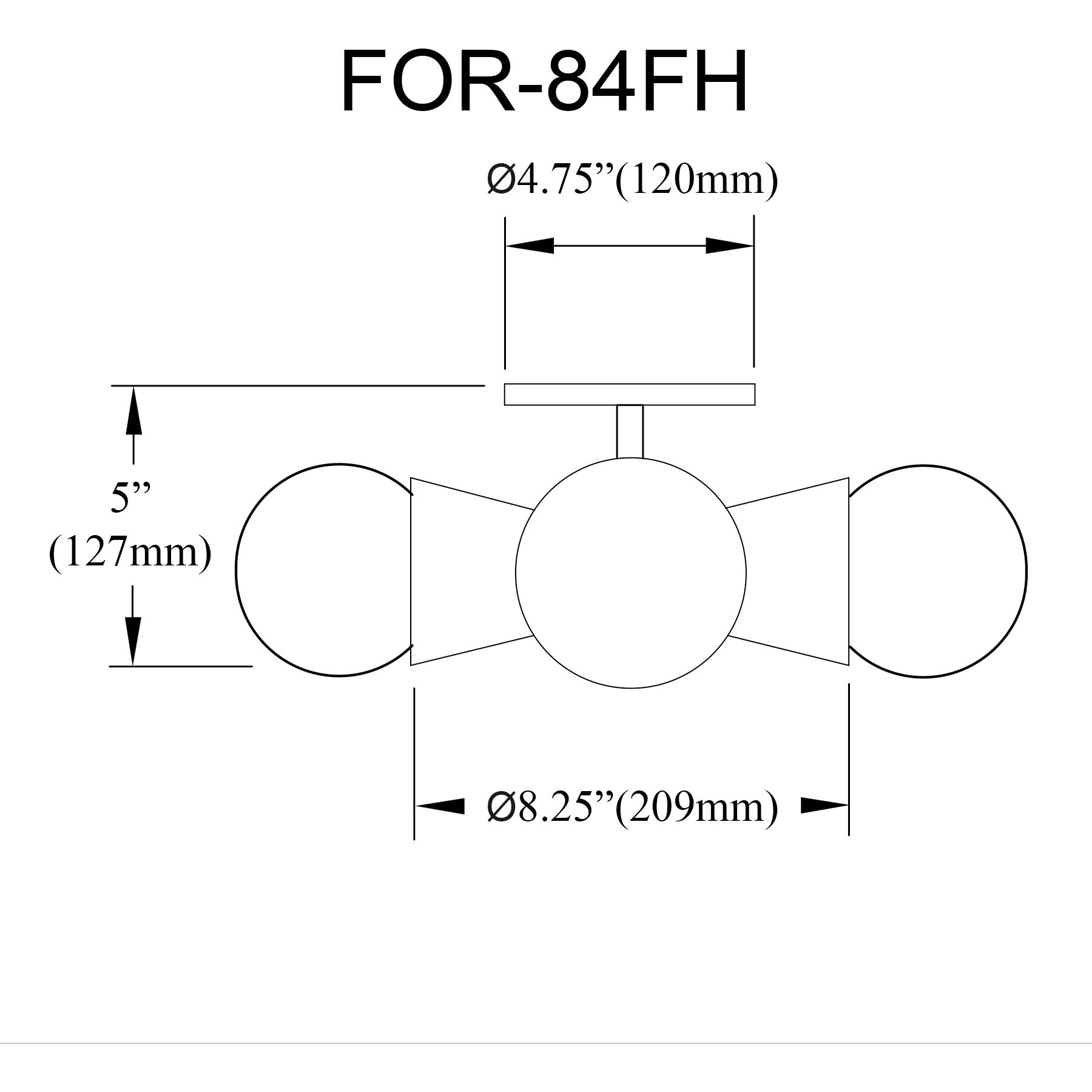 Fortuna 4 Light 8.25 inch Matte Black Flush Mount Ceiling Light