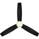 Atlantis 52 inch Matte Black Downrod Ceiling Fans, WAC Fans Limited
