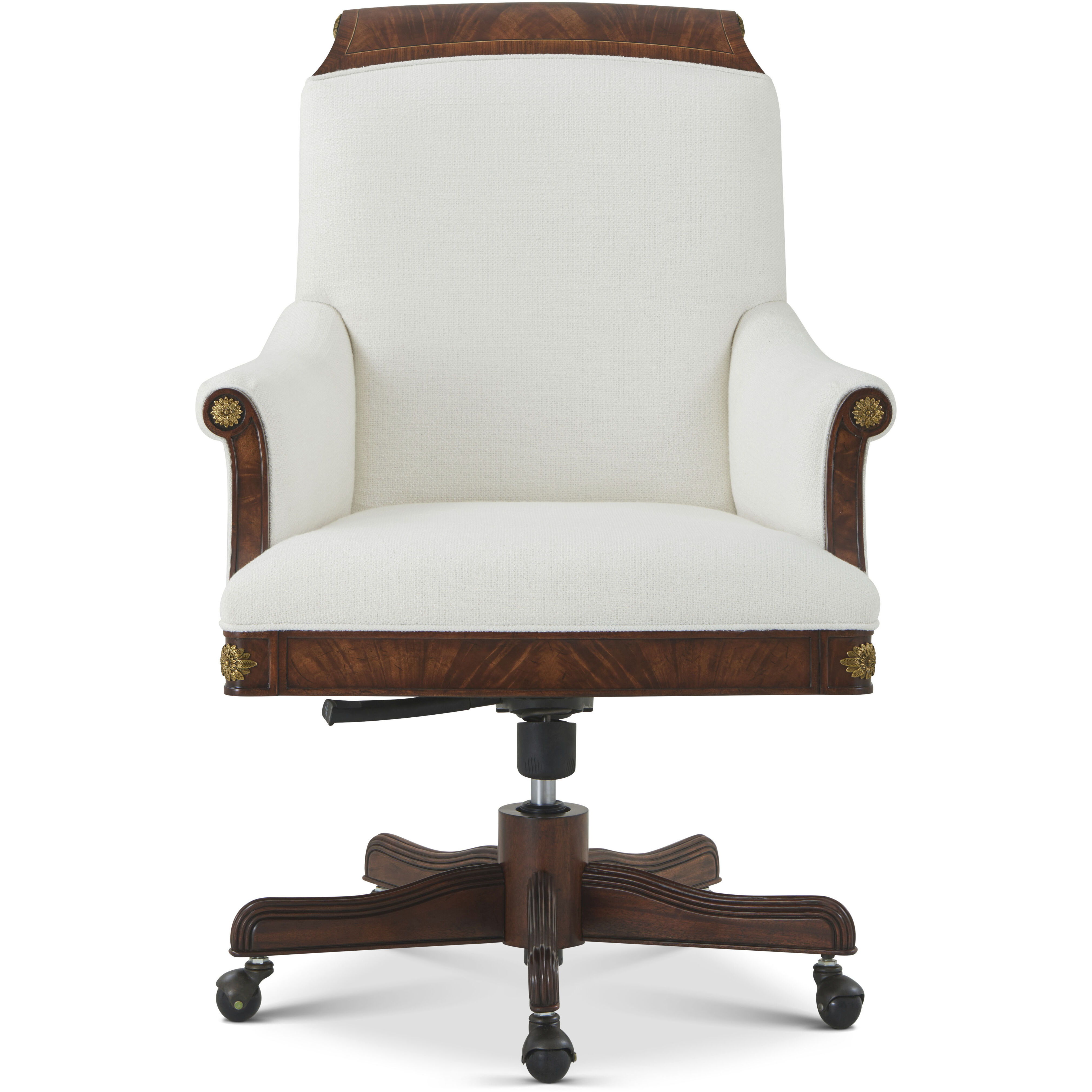 Georgiana Desk Chair, Wooden, Upholstered, Althorp Living History