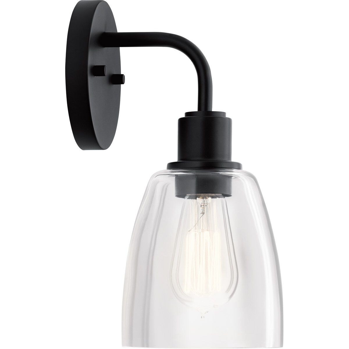 Meller 1 Light 6 inch Black Wall Bracket Wall Light