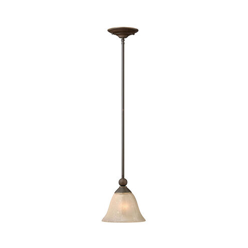 Bolla 1 Light 7.75 inch Olde Bronze Mini-Pendant Ceiling Light in Light Amber Seedy
