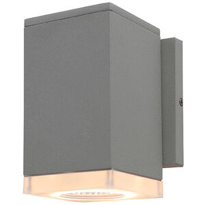 Avenue Outdoor LED 6 inch Silver Outdoor Wall Mount