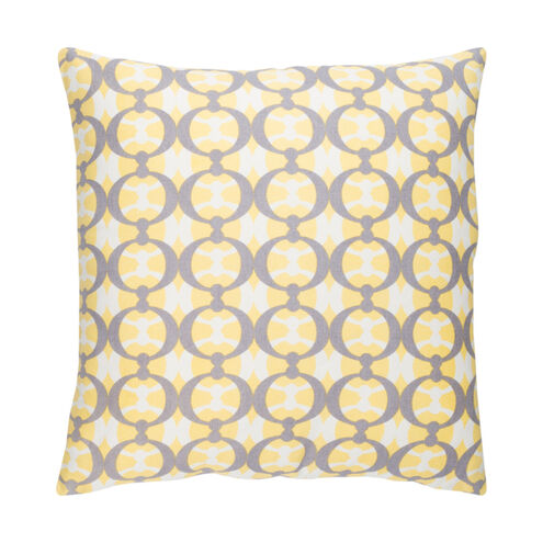 Lina 18 X 18 inch Butter and Medium Gray Throw Pillow