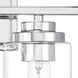 Clark 2 Light 17.38 inch Chrome Vanity Light Wall Light