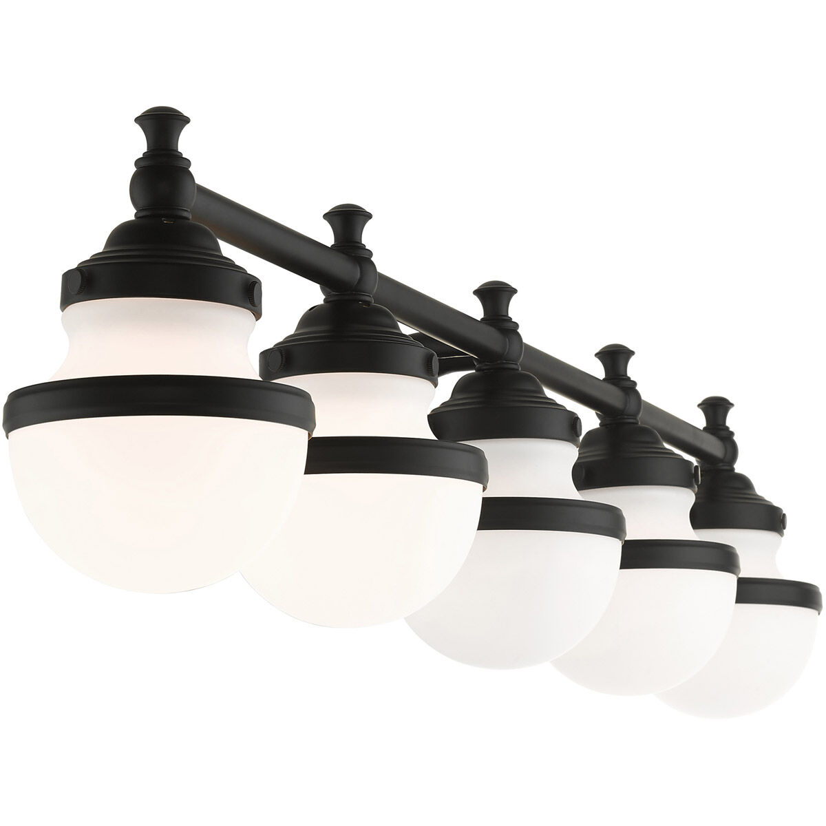 Oldwick 5 Light 43 inch Black Vanity Sconce Wall Light