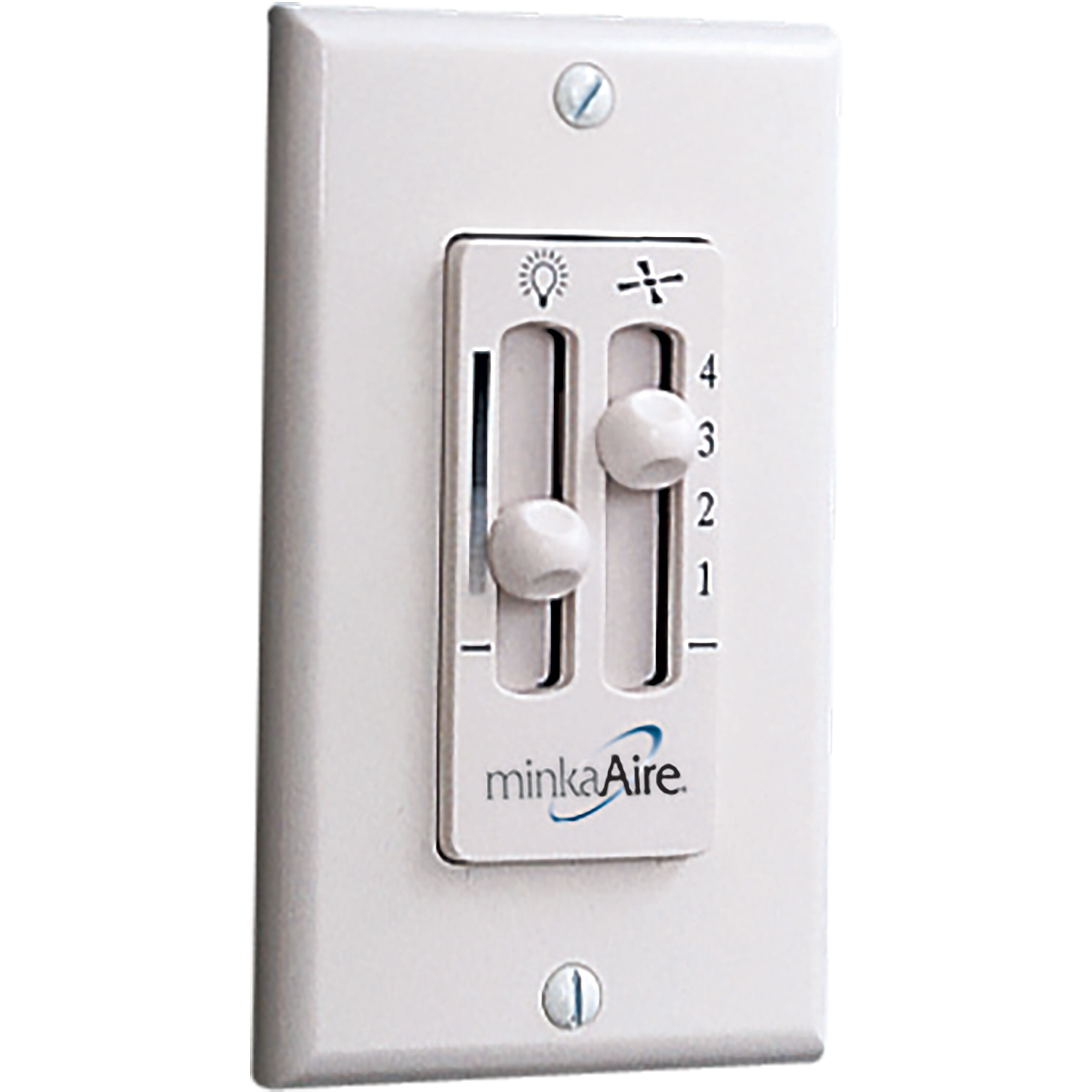 Rudolph White Wall Mount Fan Control